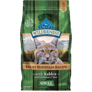 Blue Buffalo Cat  Wilderness  Rocky Mountain Rabbit  4 Lbs. - Pet Totality