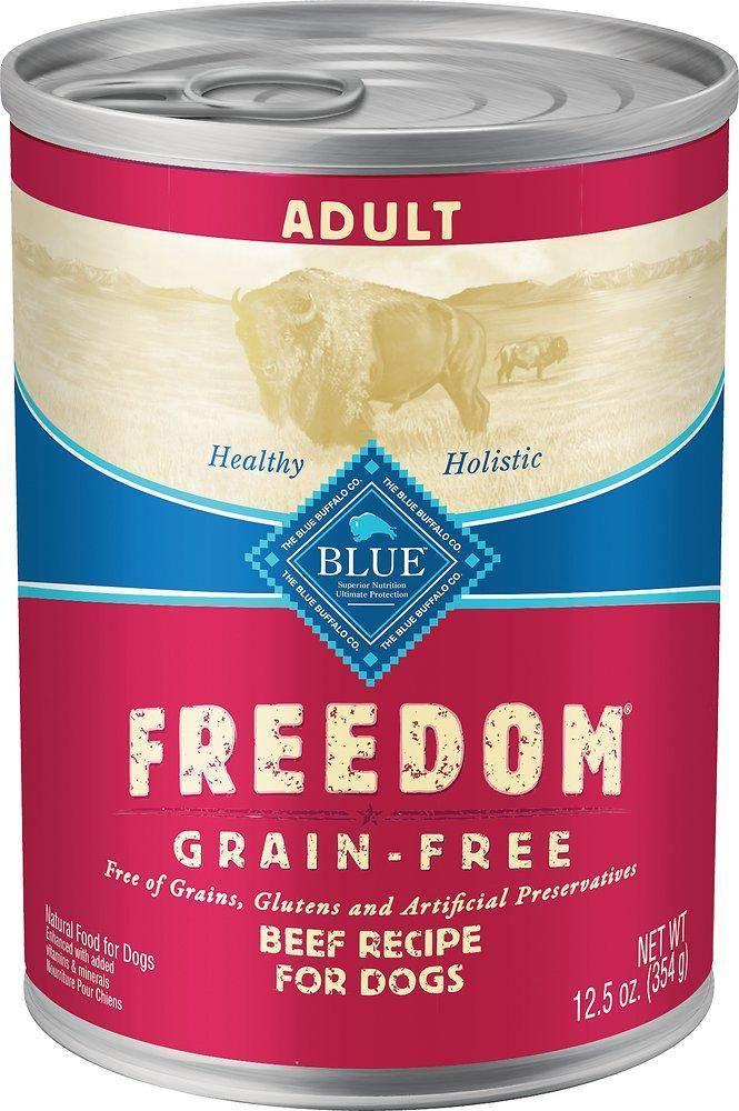 Blue Buffalo Dog  Freedom  Gf Beef 12.5 Oz.(Case Of 12)
