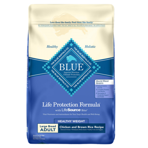 Blue Buffalo Dog Healthy Living Large Breed Hw Chicken Rice 30 Lbs