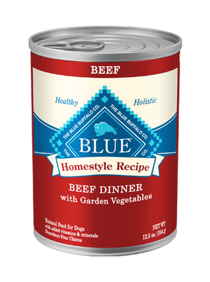 Blue Buffalo Dog Homestyle  Beef Vegetables12.5 Oz.(Case Of 12 ) - Pet Totality