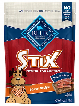 Blue Buffalo Dog Stix Bacon 6 Oz. - Pet Totality
