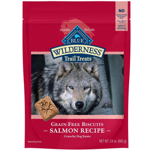 Blue Buffalo Dog Wilderness  Gf Biscuit Salmon 24 Oz. - Pet Totality