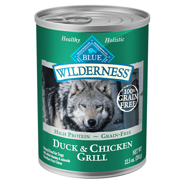 Blue Buffalo Dog Wilderness  Gf Duck Chicken 12.5 Oz.(Case Of 12)