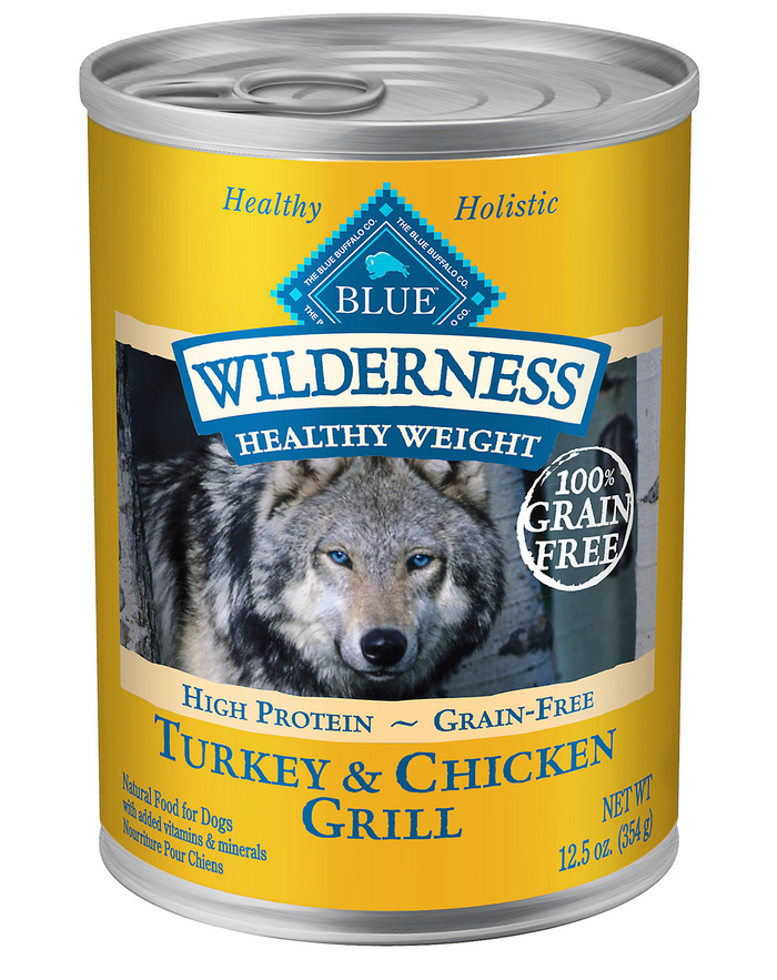 Blue Buffalo Dog Wilderness  Gf Hw Turkey 12.5 Oz.(Case Of 12)