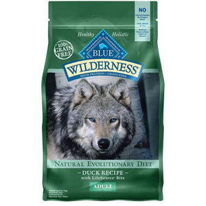 Blue Buffalo Dog Wilderness  Grain-Free  Duck  11 Lbs. - Pet Totality