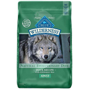 Blue Buffalo Dog Wilderness  Grain-Free  Duck  24 Lbs. - Pet Totality