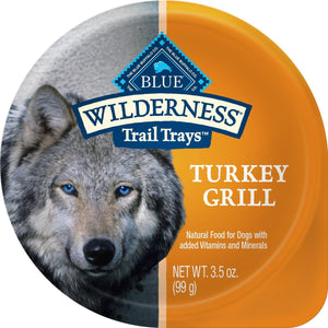 Blue Buffalo Dog Wilderness  Pate Turkey 3.5 Oz. Cup(Case Of  24) - Pet Totality