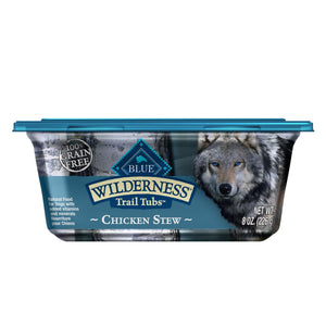 Blue Buffalo Dog Wilderness  Stew Chicken 8 Oz. Tub(Case Of  24) - Pet Totality