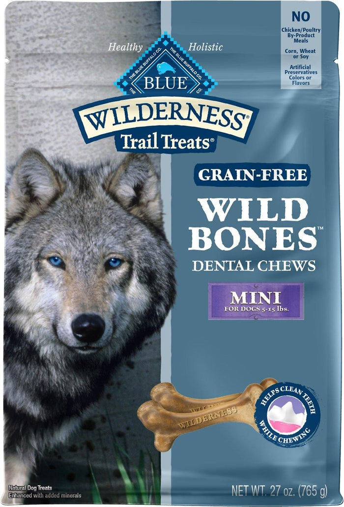 Blue Buffalo Dog Wilderness  Wild Bones  Mini 10 Oz..