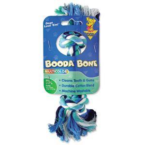 Booda 2-Knot Rope Bone Multi-Color Extra Small