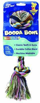 Booda 2-Knot Rope Bone Multi-Color Large - Pet Totality