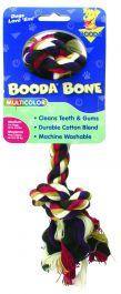 Booda 2-Knot Rope Bone Multi-Color Medium - Pet Totality