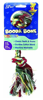 Booda 2-Knot Rope Bone Multi-Color Small