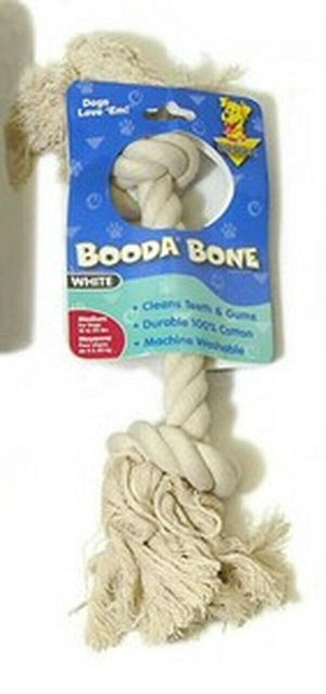 Booda 2-Knot Rope Bone White Medium - Pet Totality