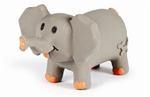 Charming Pet  Lil Roamers Latex Elephant -Small - Pet Totality