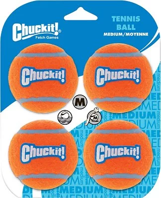 Chuckit! Tennis Balls Medium 4Pk