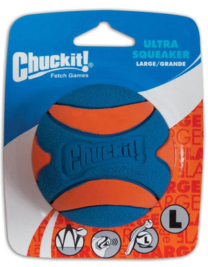 Chuckit! Ultra Squeaker Ball Lg - Pet Totality