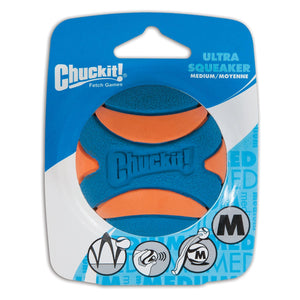 Chuckit! Ultra Squeaker Ball Med - Pet Totality
