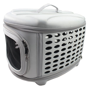 Circular Shelled Perforate Lightweight Collapsible Military Grade Transporter Pet Carrier - Pet Totality