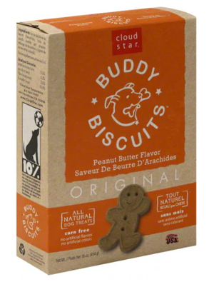 Cloud Star Buddy Biscuits Peanut Butter  16Oz. - Pet Totality