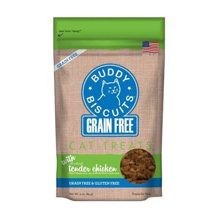 Cloud Star Grain-Free Buddy Biscuits With Tempting Tuna Cat Treats, 3-Oz. Bag