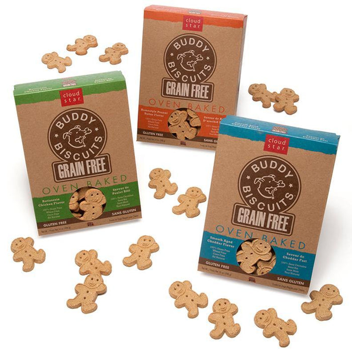 Cloud Star Grain-Free Soft & Chewy Buddy Biscuits With Slow Roasted Beef Dog Treats, 5-Oz. Bag