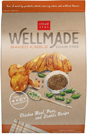 Cloud Star Wellmade Baked Chicken Meal, Peas, & Lentils Recipe Grain-Free Dry Dog Food 25# - Pet Totality