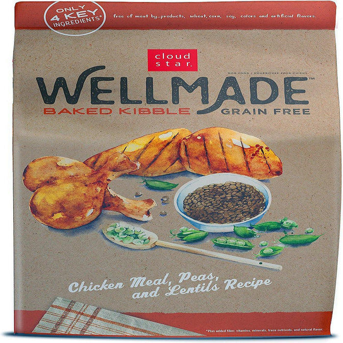Cloud Star Wellmade Baked Chicken Meal, Peas, & Lentils Recipe Grain-Free Dry Dog Food 5#