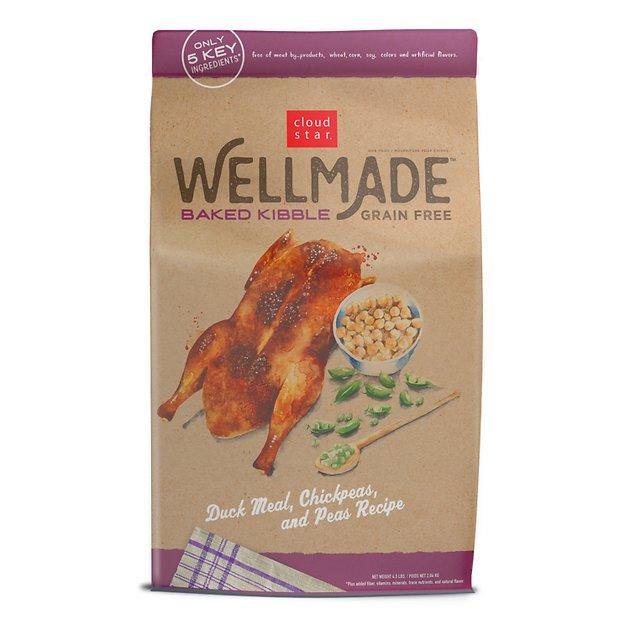 Cloud Star Wellmade Baked Duck Meal, Chickpeas, & Peas Recipe Grain-Free Dry Dog Food 9#