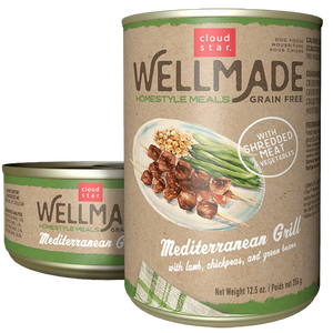 Cloud Star Wellmade Homestyle Meals Mediterranean Grill With Lamb Recipe Grain-Free Canned Dog Food 12.5Oz - Pet Totality