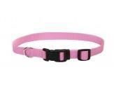 Coastal Adjustable Nylon Collar With Tuff Buckle Bright Pink3/4In