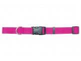 Coastal Adjustable Nylon Collar With Tuff Buckle Pink Flamingo 5/8X14In - Pet Totality