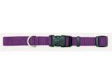 Coastal Adjustable Nylon Collar With Tuff Buckle Purple 3/8X8-12In - Pet Totality