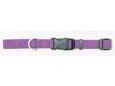 Coastal Adjustable Nylon Collar With Tuff Buckle Purple 5/8X10-14In - Pet Totality