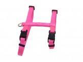 Coastal Figure H Adjustable Nylon Cat Harness Neon Pink 3/8X10-18In - Pet Totality