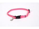 Coastal Li'L Pals Adjustable Nylon Collar Neon Pink 5/16X6-8In