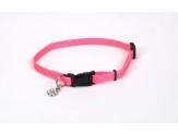 Coastal Li'L Pals Adjustable Nylon Collar Neon Pink 5/16X8-12In