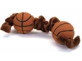 Coastal Li'L Pals Plush And Vinyl Dog Toy Basketball Tug Toy - Pet Totality