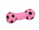 Coastal Rascals Latex Toy Soccer Dumbbell Pink 5.5In - Pet Totality