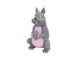 Coastal Rascals Latex Toy Squirrel Gray 6In - Pet Totality