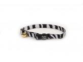 Coastal Safe Cat Fashion Adjustable Breakaway Collar Zebra 3/8X8-12In - Pet Totality