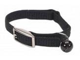 Coastal Sassy Snag-Proof Nylon Safety Cat Collar Black 3/8X10In - Pet Totality