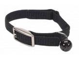 Coastal Sassy Snag-Proof Nylon Safety Cat Collar Black 3/8X8In - Pet Totality