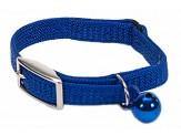 Coastal Sassy Snag-Proof Nylon Safety Cat Collar Blue 3/8X12In - Pet Totality