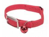 Coastal Sassy Snag-Proof Nylon Safety Cat Collar Red 3/8X10In - Pet Totality