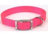Coastal Single-Ply Nylon Collar Neon Pink 1X18In - Pet Totality