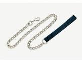 Coastal Titan Chain Leash With Nylon Handle Black Fine 2.0Mm 4Ft - Pet Totality