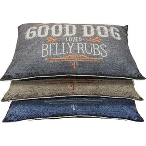 Dallas Manufacturing Good Dog Fashion Pillow Bed 30X40 - Pet Totality