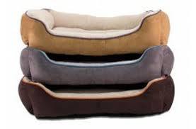 Dallas Manufacturing Large Faux Suede Box Bed 36In - Pet Totality