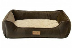 Dallas Manufacturing Textured Quilted Box Bed 40 X 30In - Pet Totality